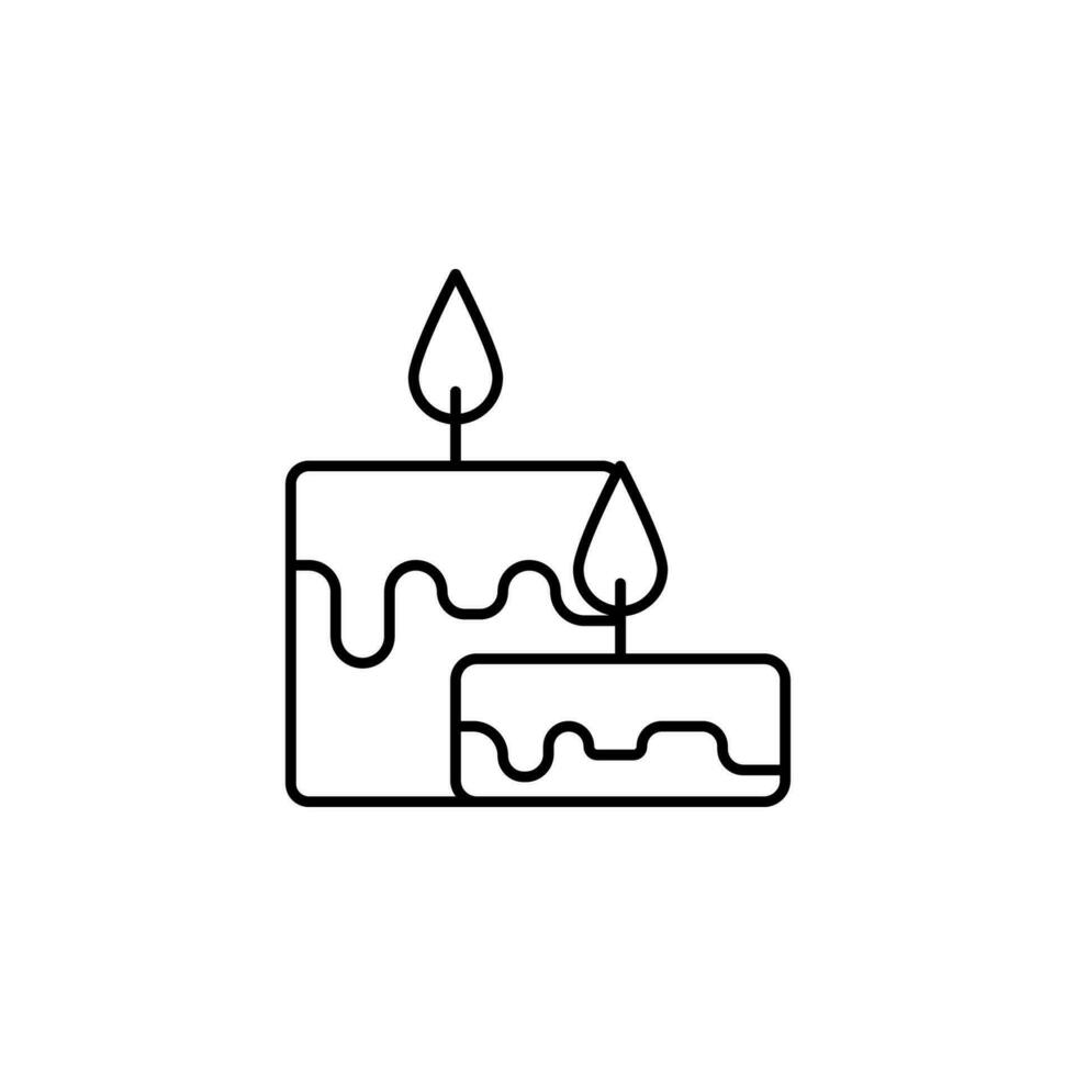 Candles vector icon illustration