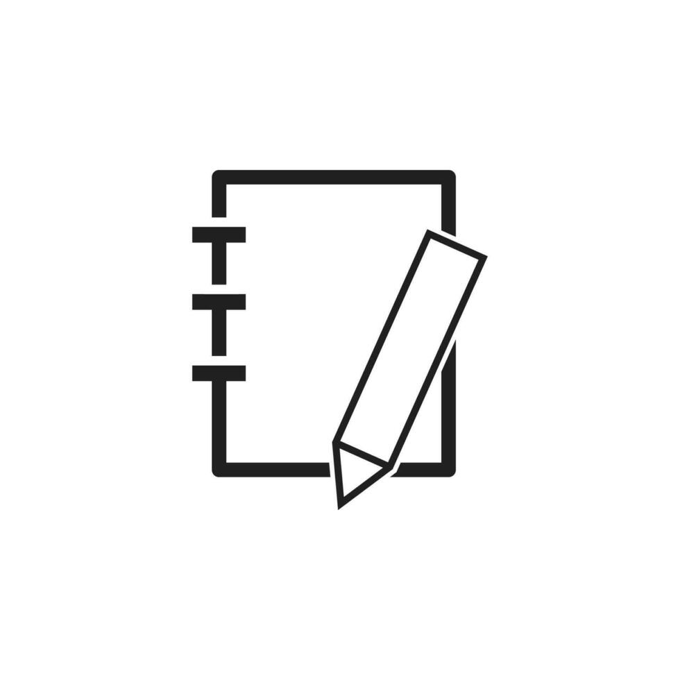 Notebook vector icon illustration