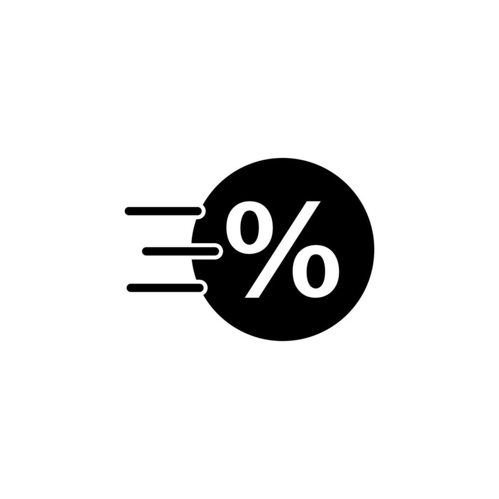 percent sign vector icon illustration