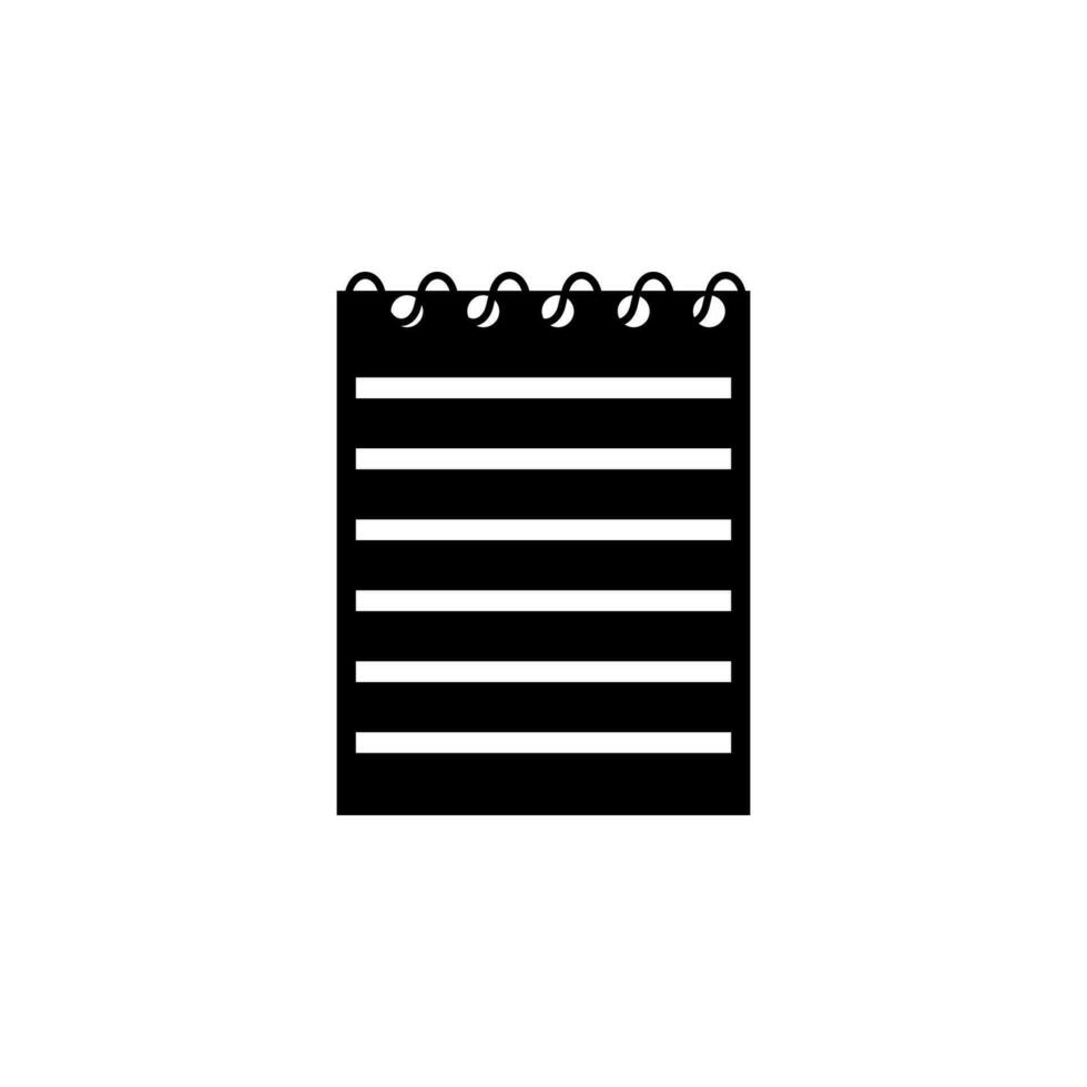 notebook vector icon illustration