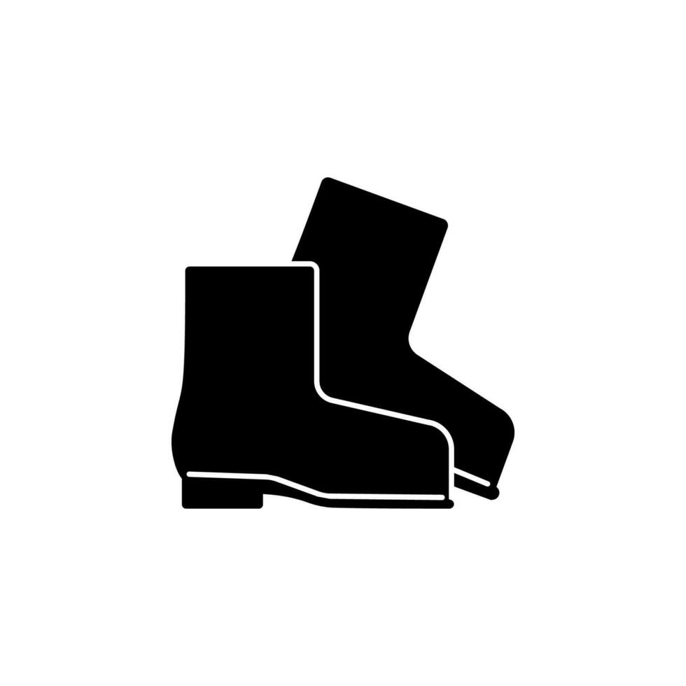 Rubber boots vector icon illustration