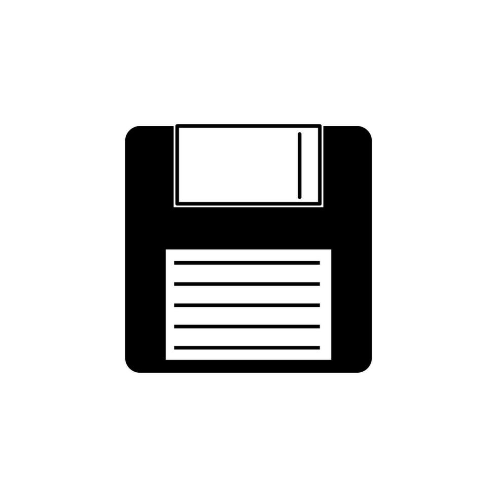 Floppy disc vector icon illustration