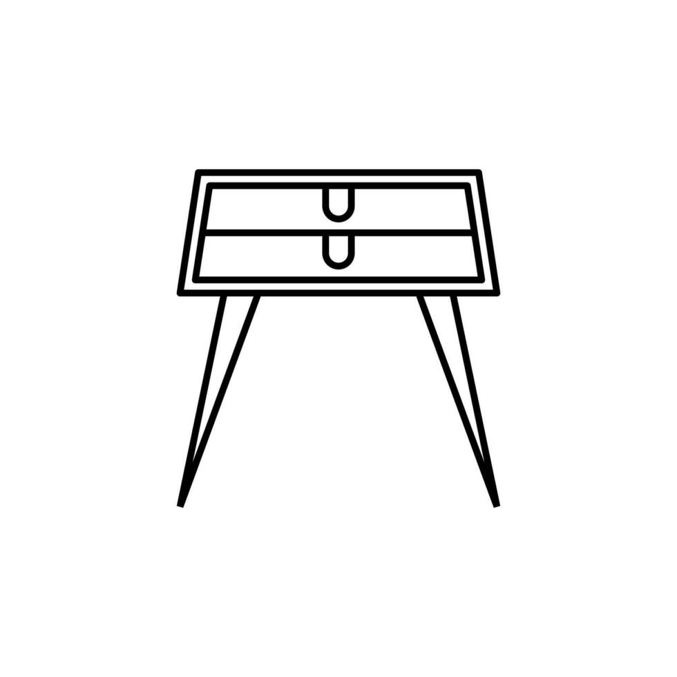 nightstand vector icon illustration