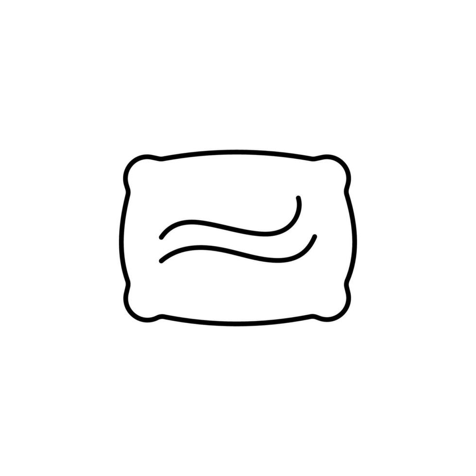 pillow vector icon illustration