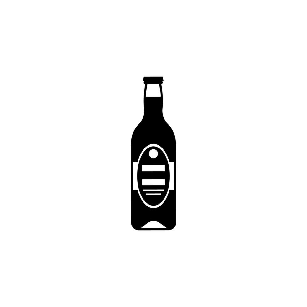 a bottle of beer vector icon illustration