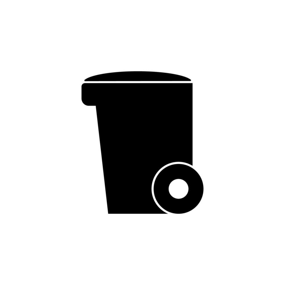basura caja vector icono ilustración