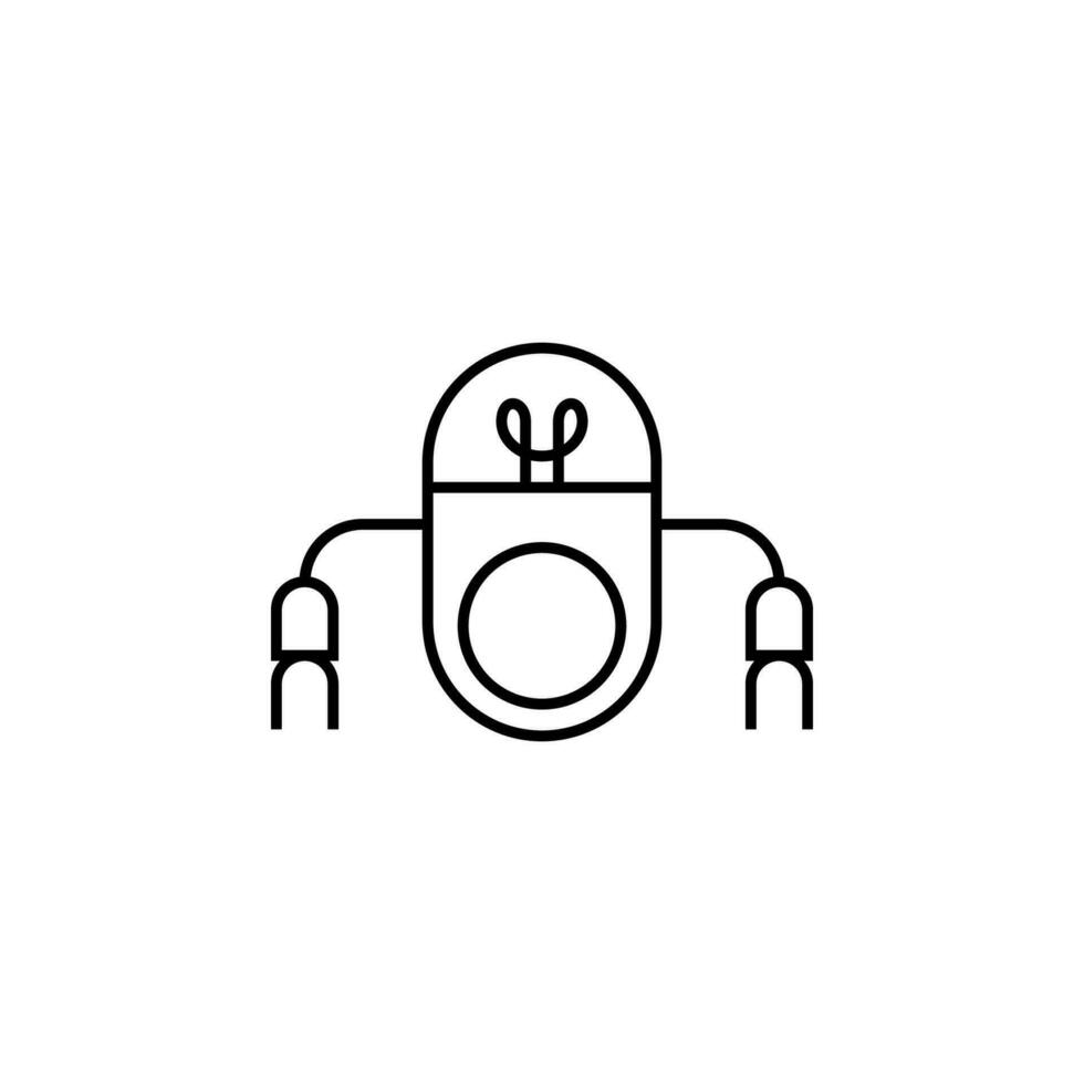 nano robot vector icon illustration