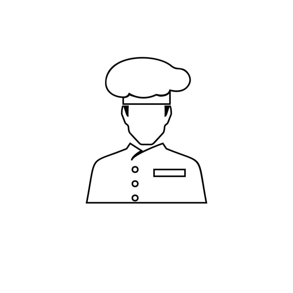 Cook avatar vector icon illustration