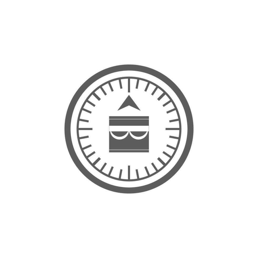 direction to the kaba vector icon illustration