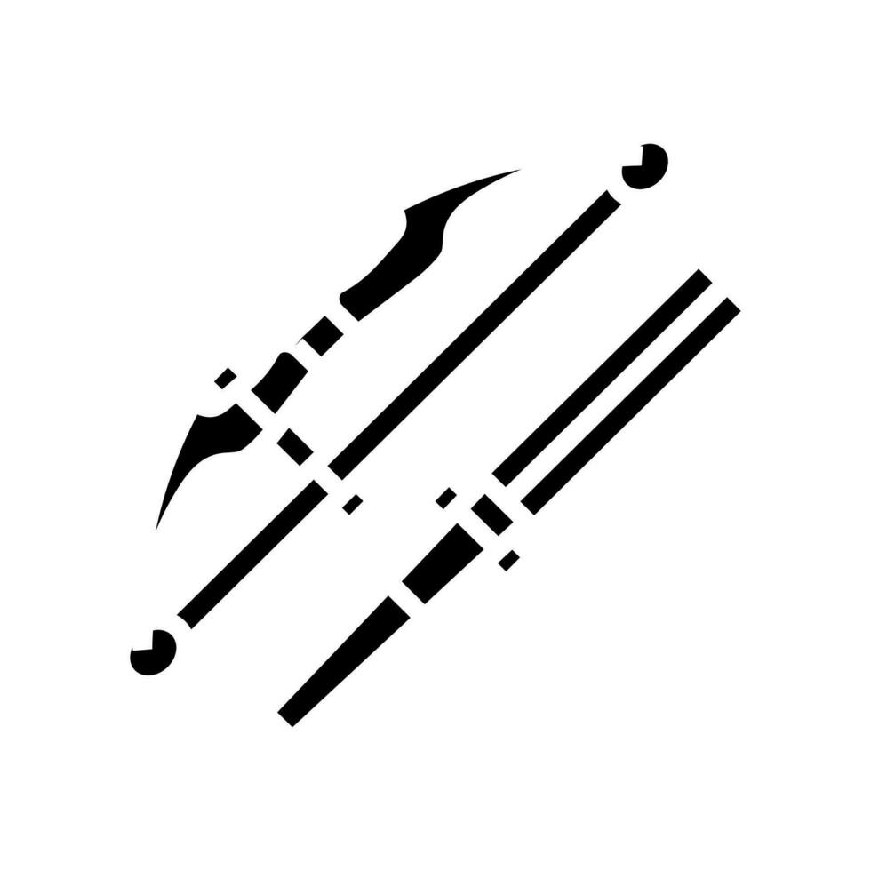 bow arrow weapon war glyph icon vector illustration