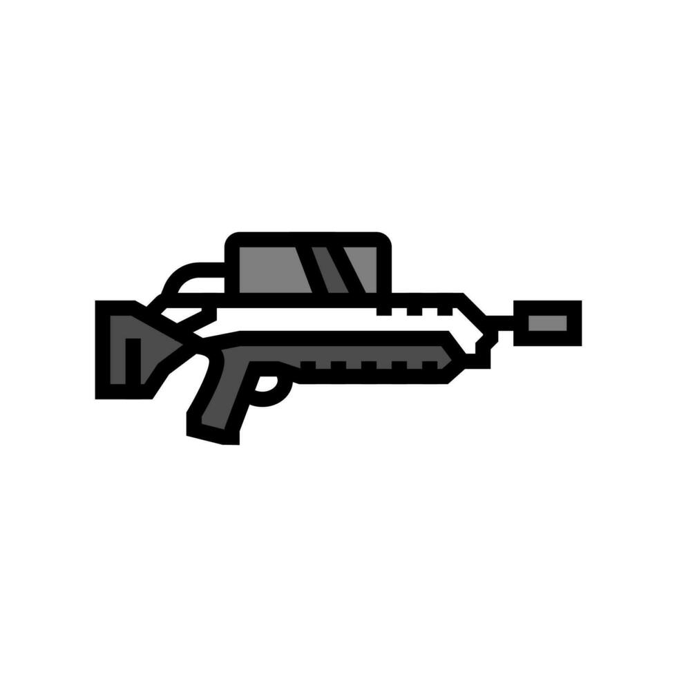 flamethrower weapon war color icon vector illustration