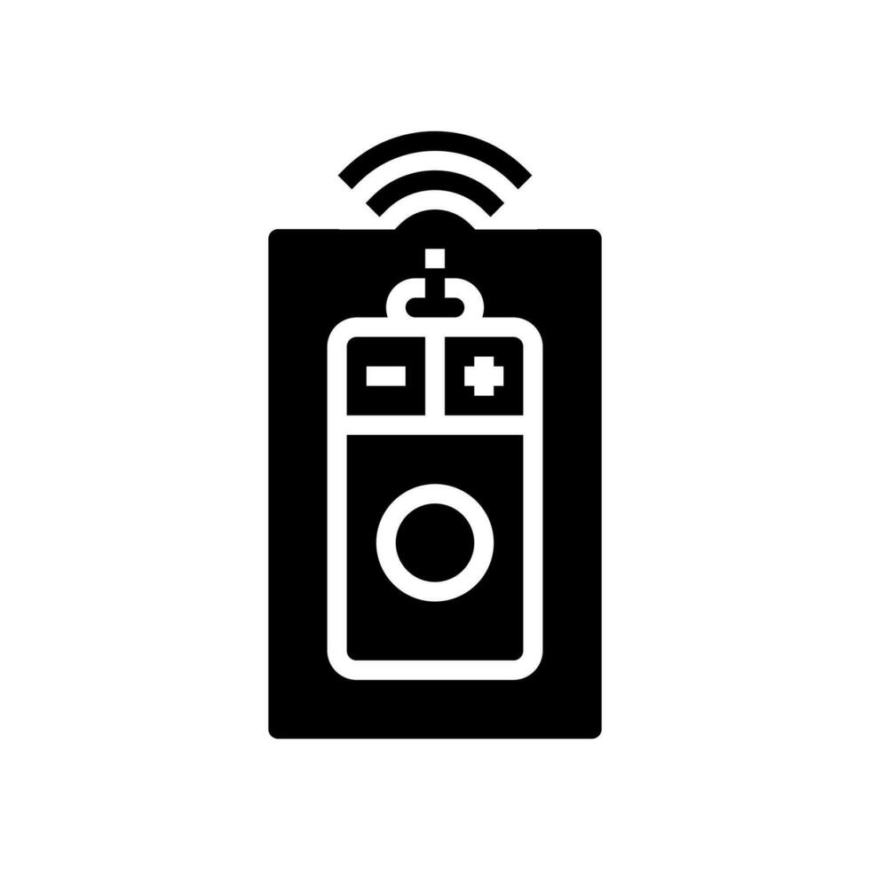 smart dimmer switch home glyph icon vector illustration