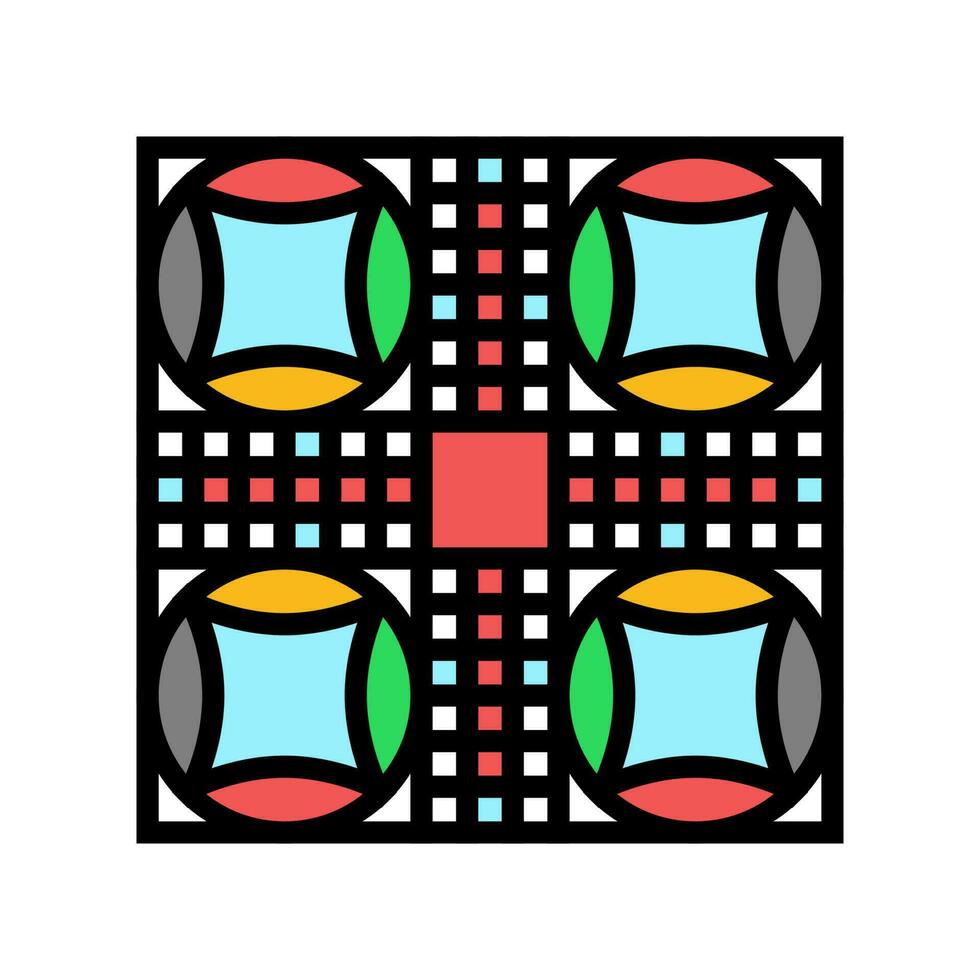 pachisi board and pieces color icon vector illustration