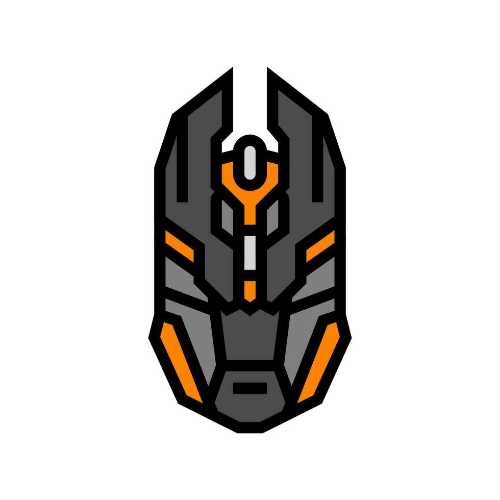 mouse gaming pc color icon vector illustration