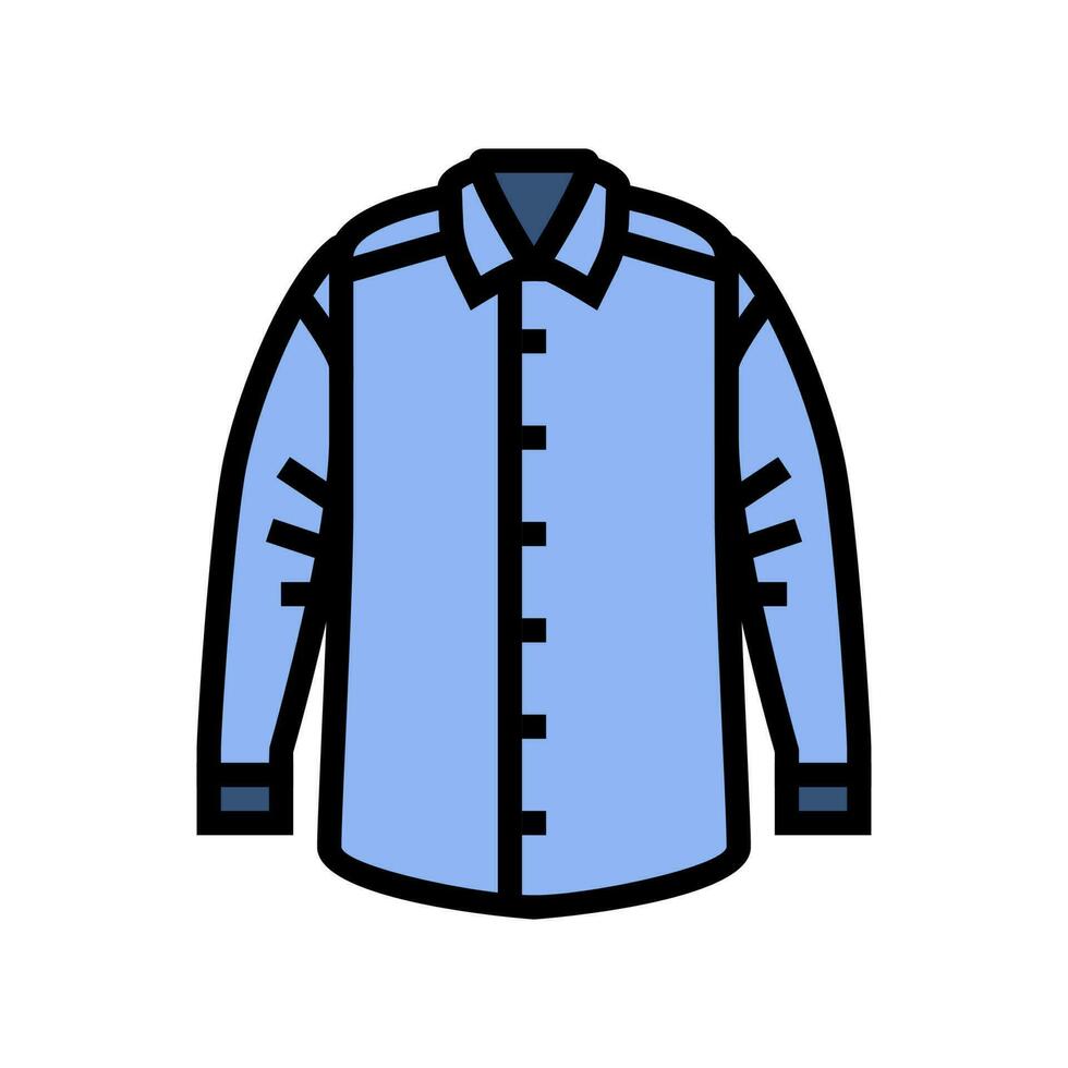 franela camisa hipster retro color icono vector ilustración