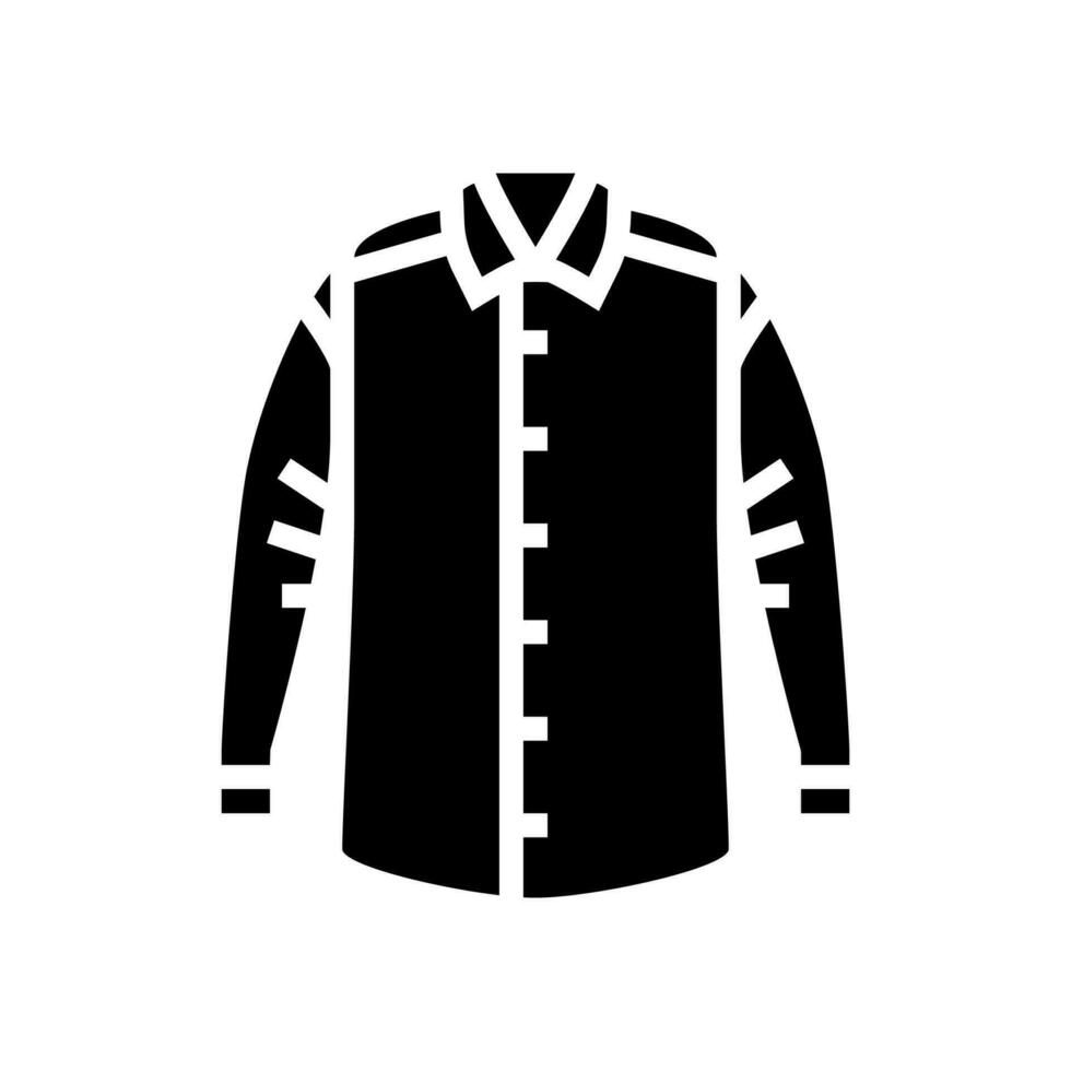 franela camisa hipster retro glifo icono vector ilustración