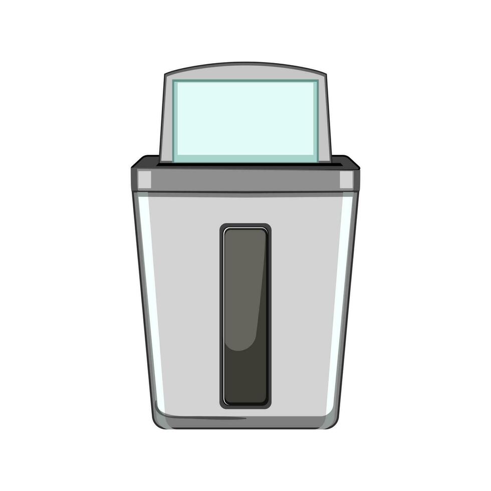 document cut shredder cartoon vector illustration