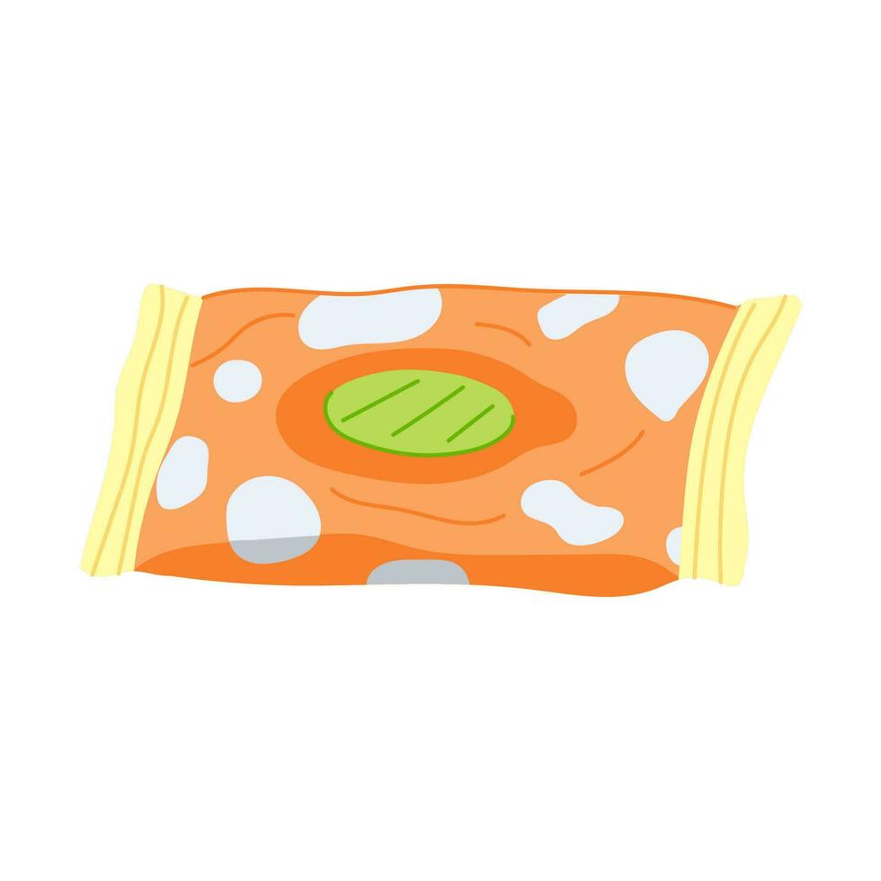 wet water wipes cartoon vector illustration