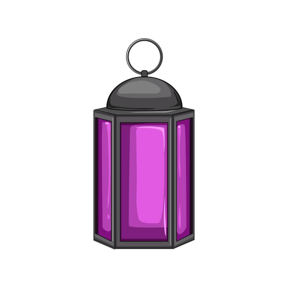 kareem arabic lantern cartoon vector illustration