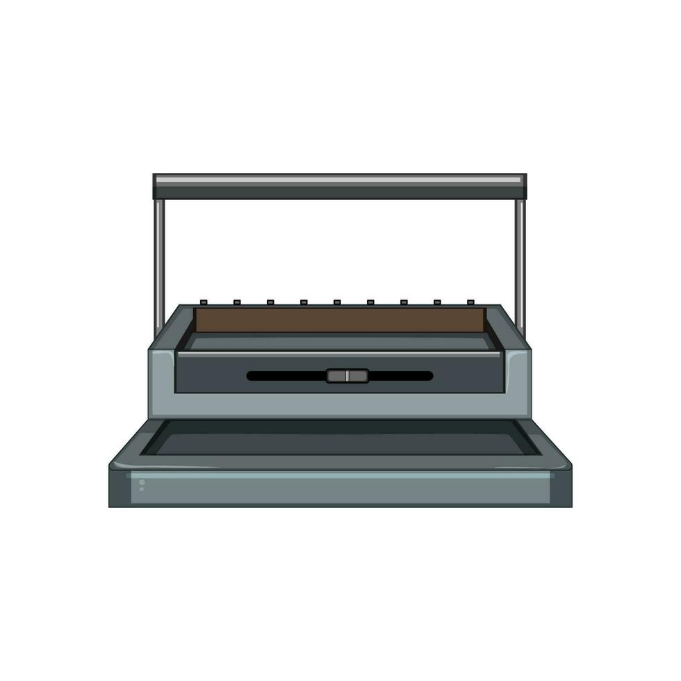 book binding machine cartoon vector illustration
