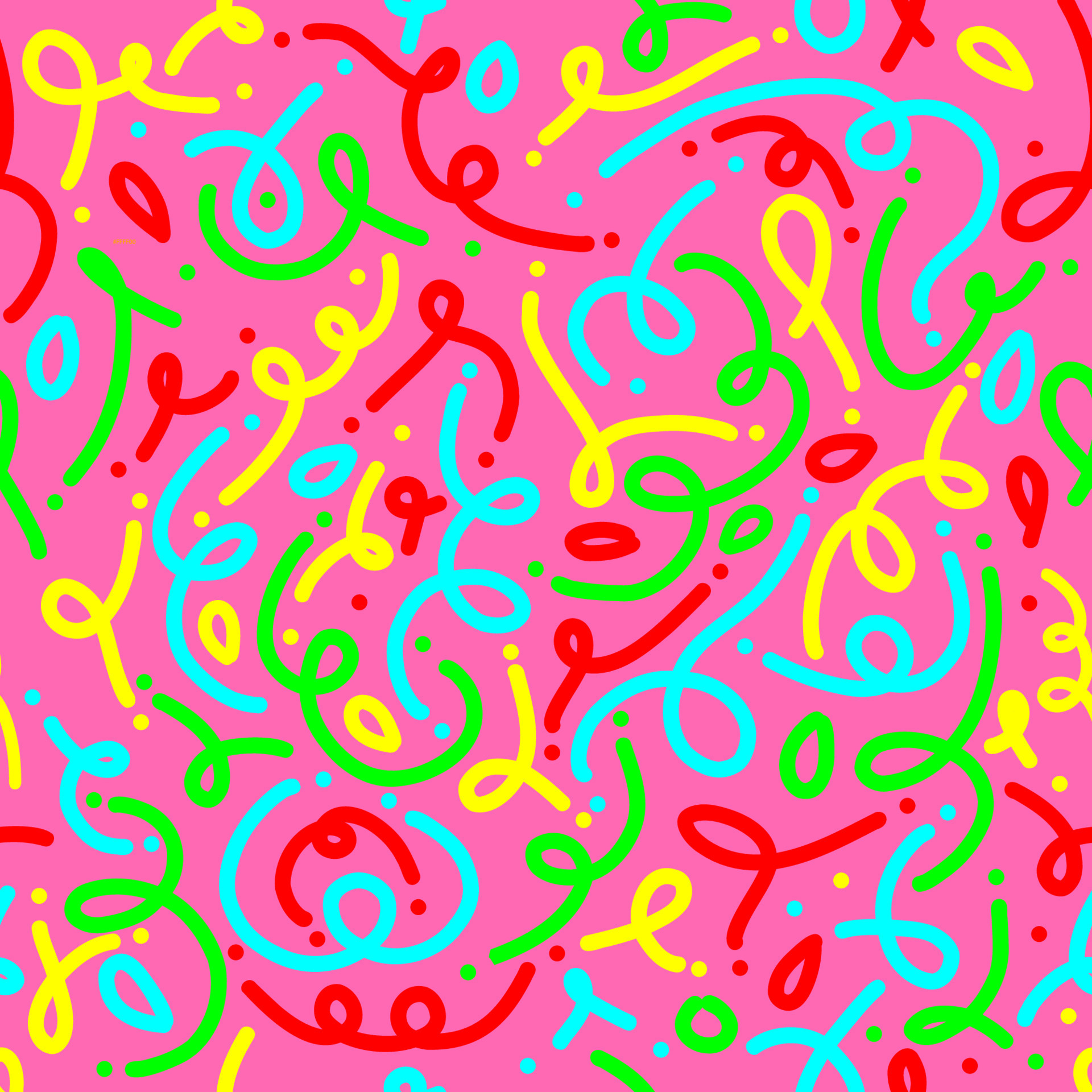 90s seamless pattern squiggle kid 23247624 Vector Art at Vecteezy
