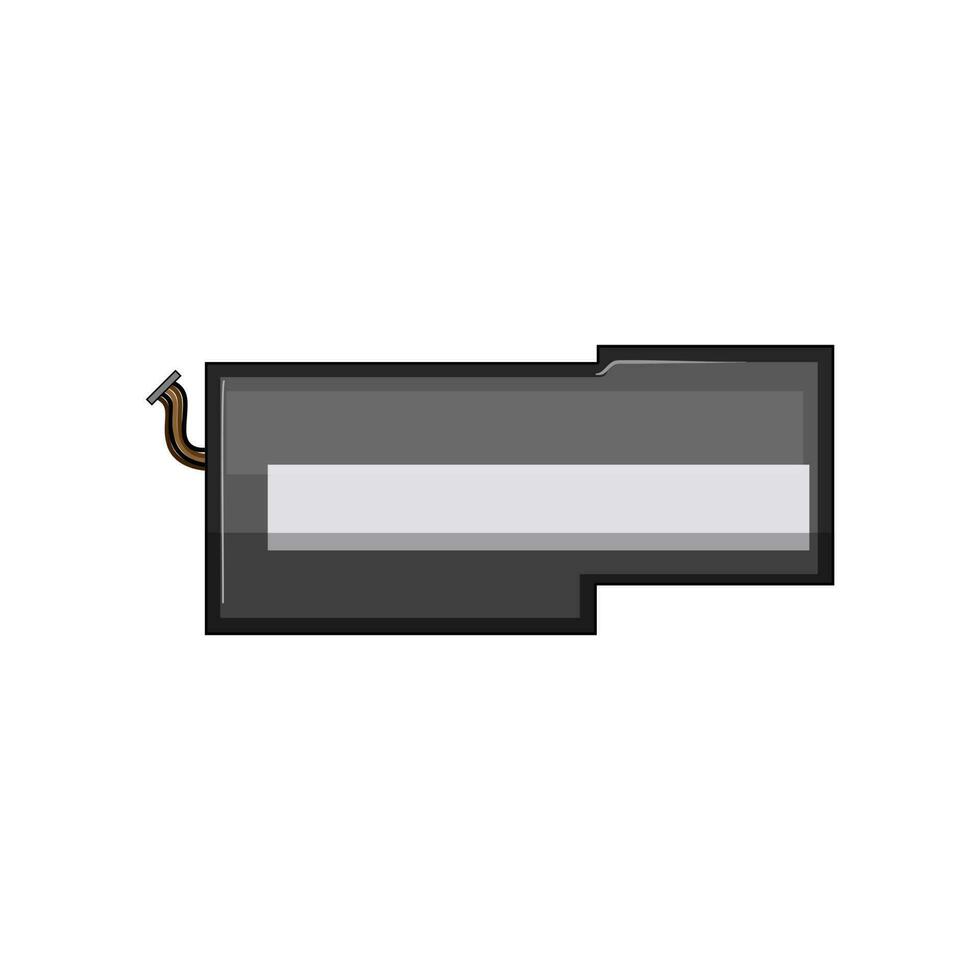 technology laptop battery cartoon vector illustration