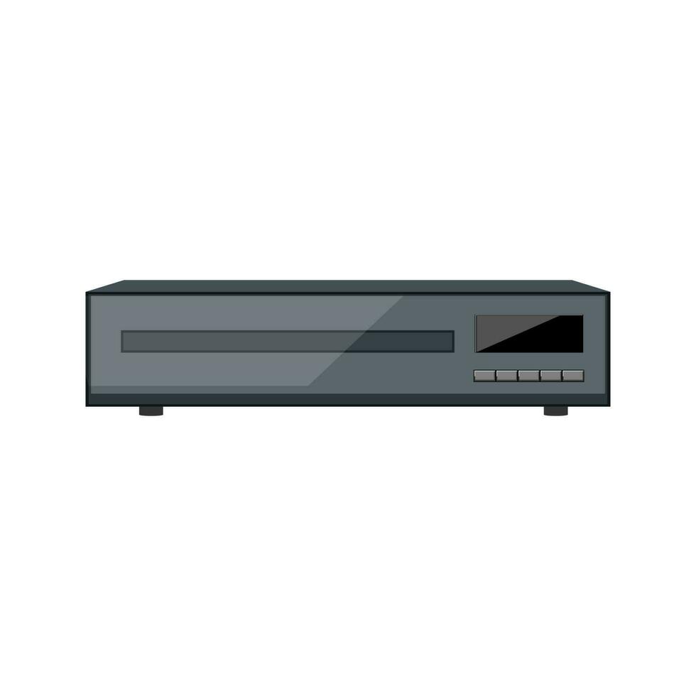 cd blu ray player cartoon vector illustration