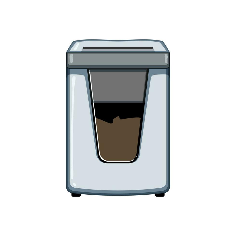 business cut shredder cartoon vector illustration