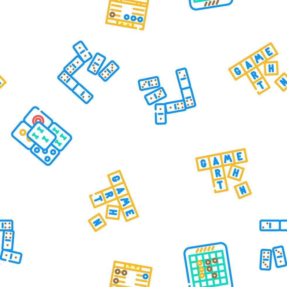 game board table play vector seamless pattern