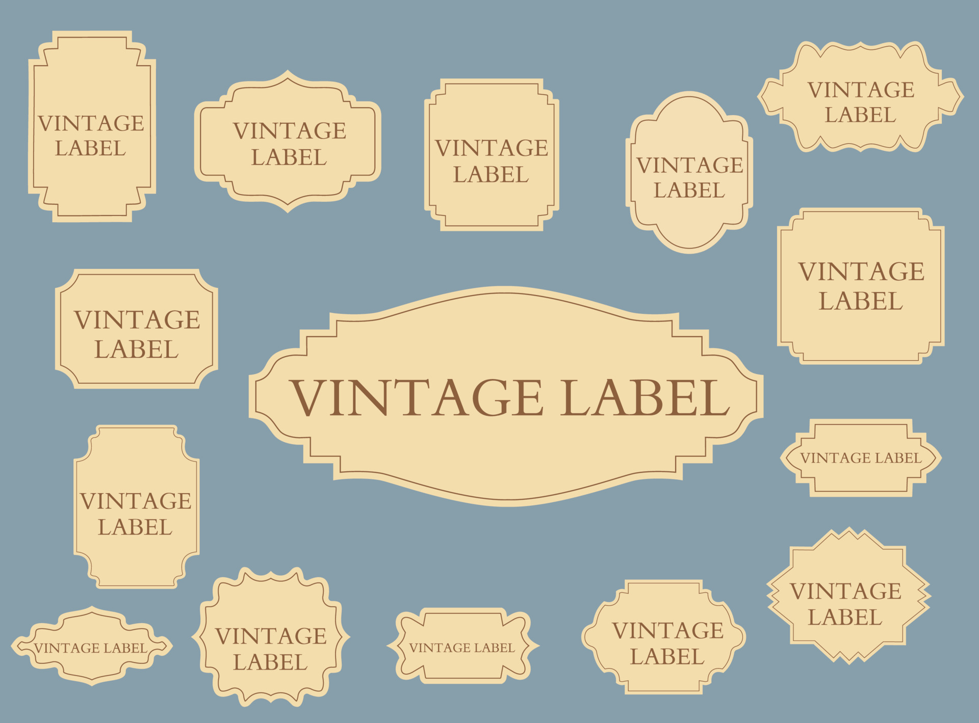 Vintage Label Template Vector