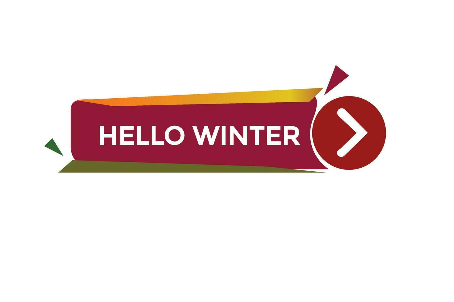 hello winter vectors.sign label bubble speech hello winter vector