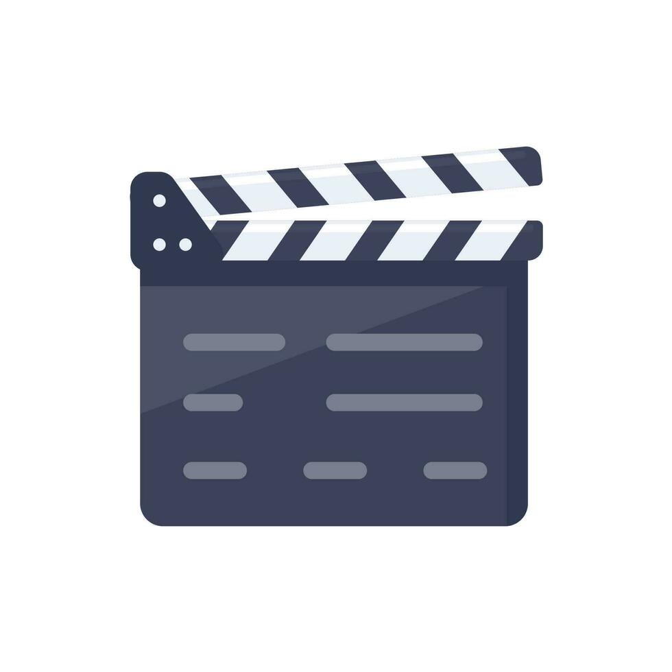 movie slate for the beginning of the show. Applause of film director to start filming drama vector