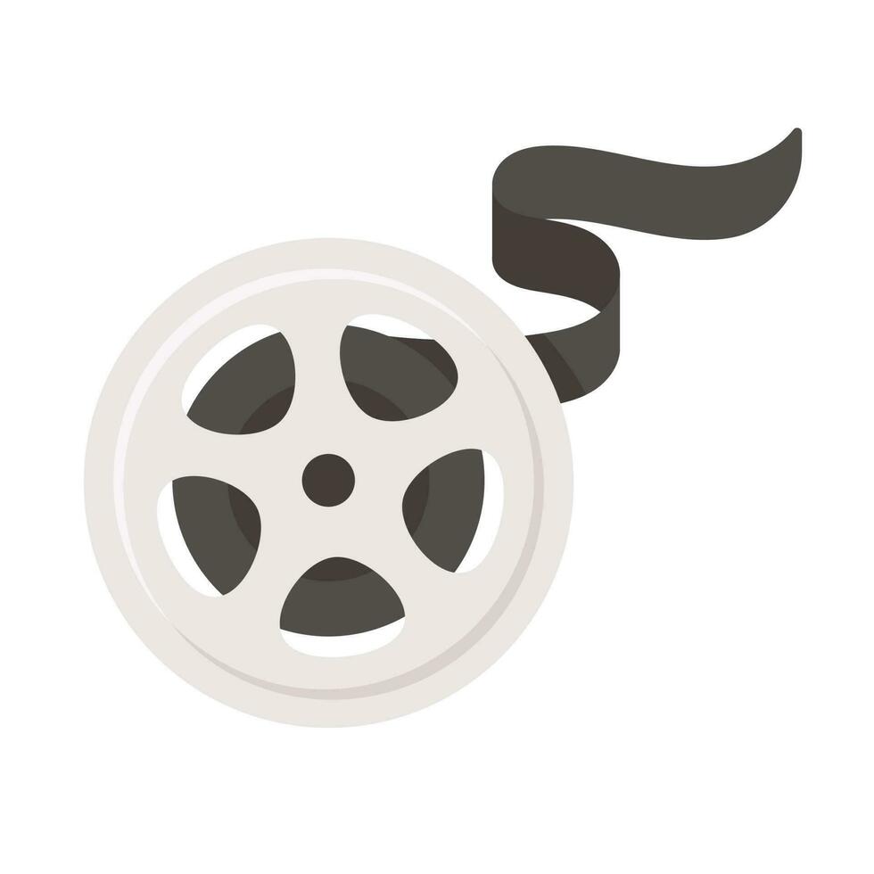 retro camera roll for recording filming of ancient performances vector
