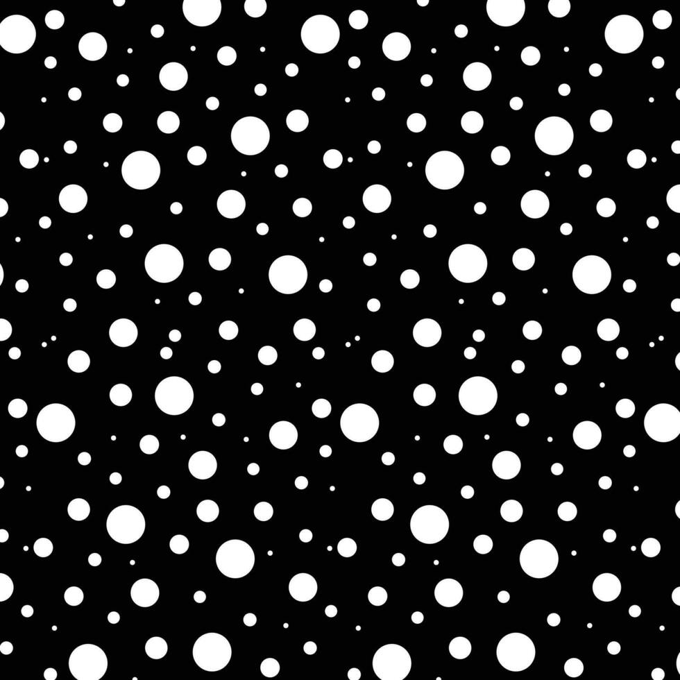 abstract seamless white polka dot pattern vector art.