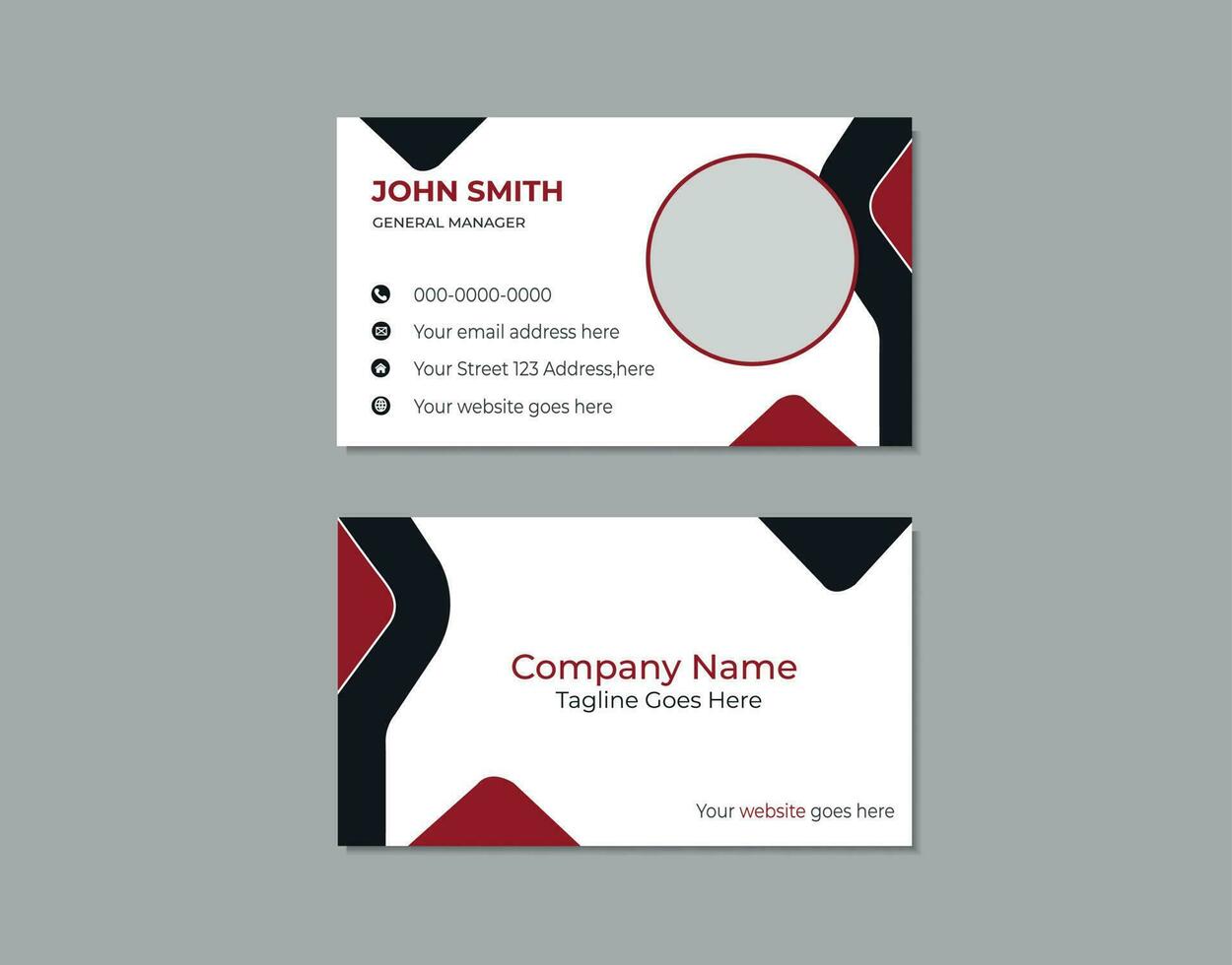 Clean Design Business Card Layout vector