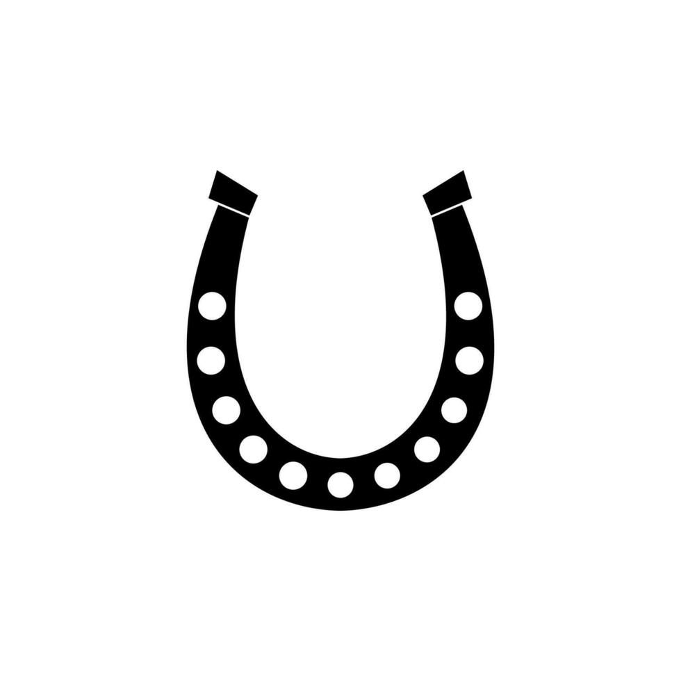 Horseshoe vector icon illustration