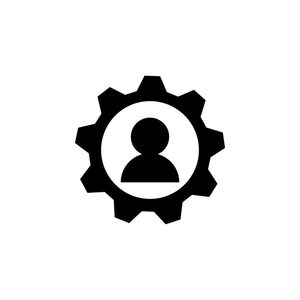 gear, user vector icon illustration