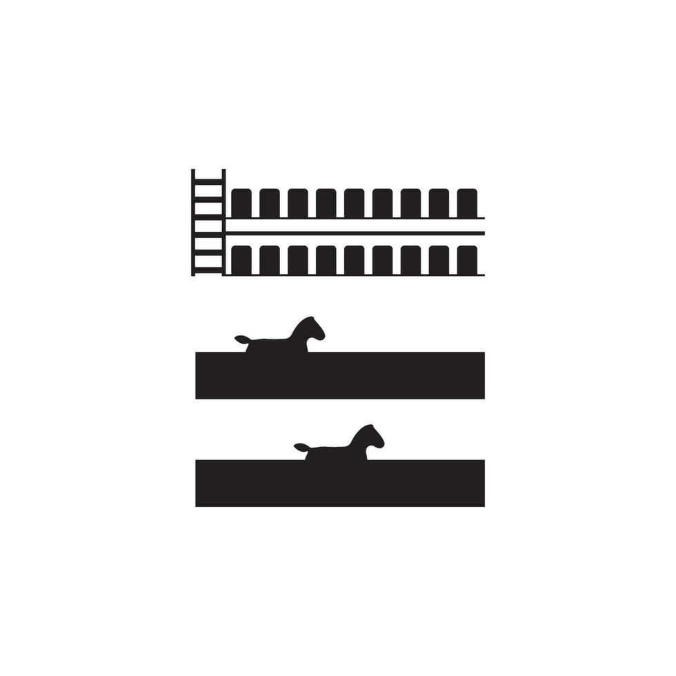 Horse Racing vector icon illustration