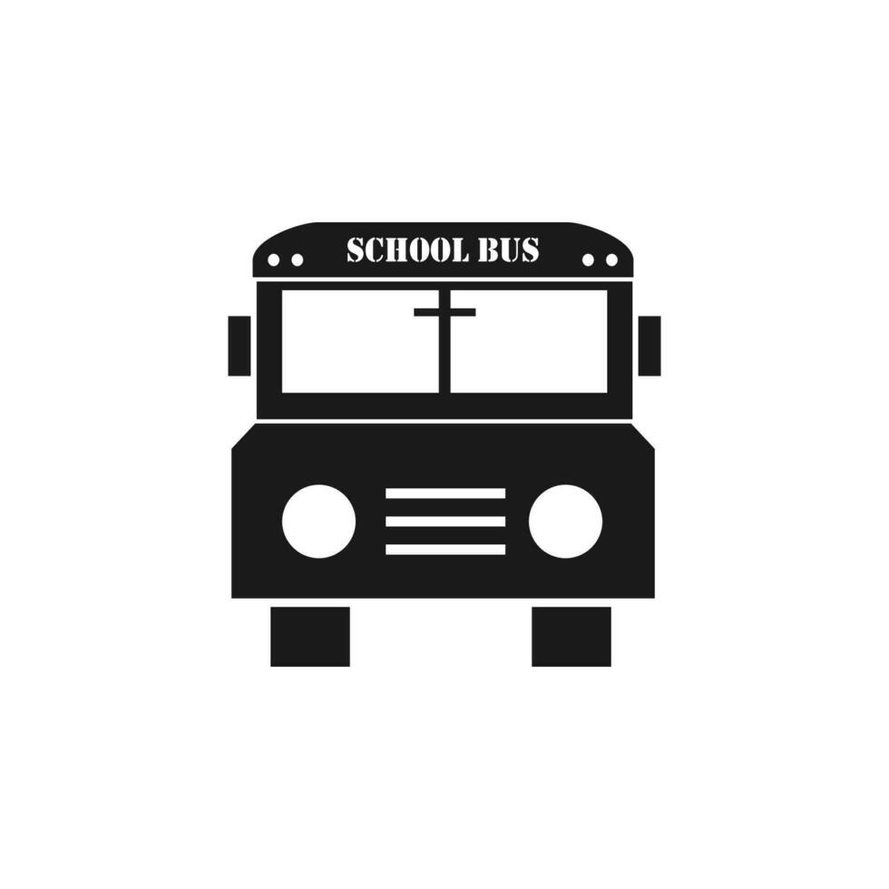 school bus vector icon illustration