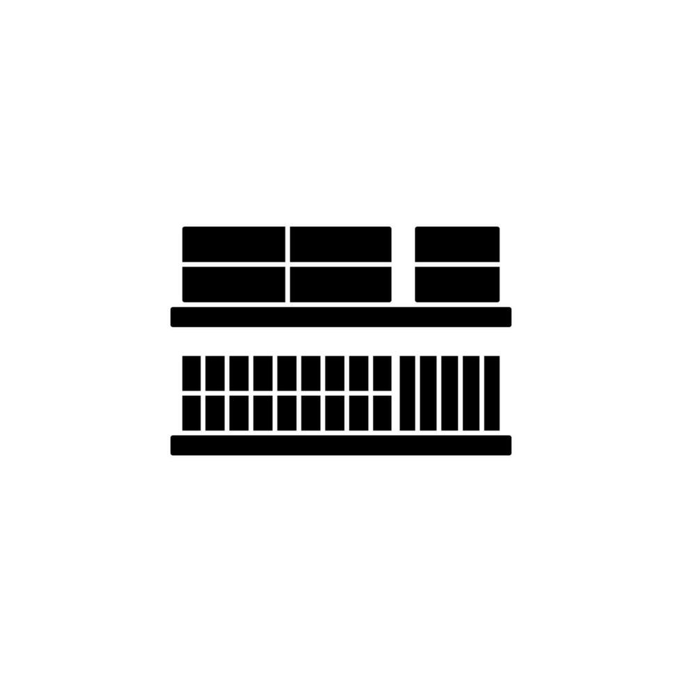 Parcels on the conveyor vector icon illustration