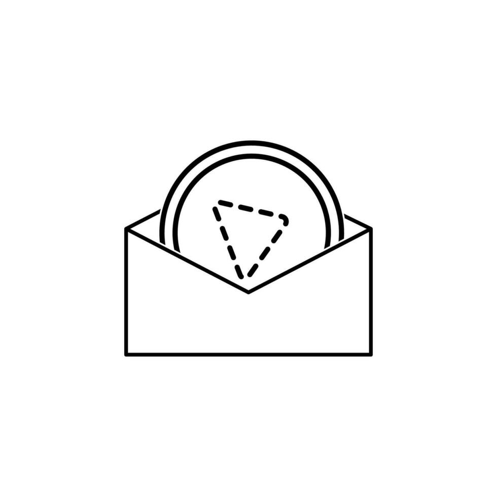 play on the laptop vector icon illustration
