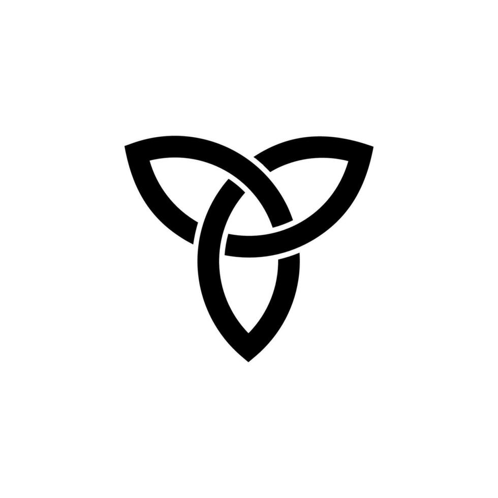 triquetra vector icon illustration