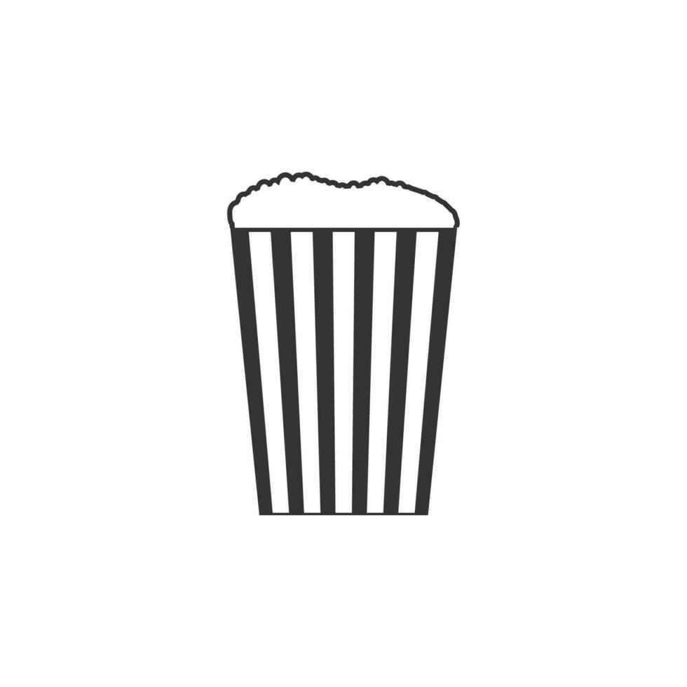 popcorn vector icon illustration