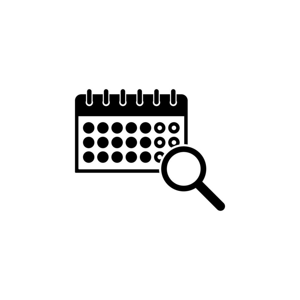mark on the calendar vector icon illustration