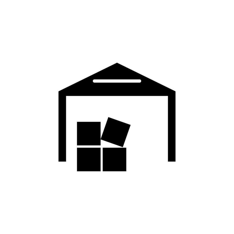 Warehouse, boxes vector icon illustration