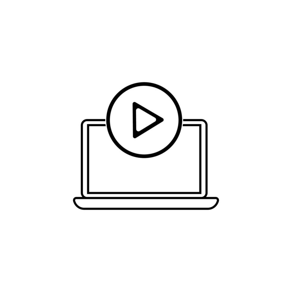 vlog video player vector icon illustration