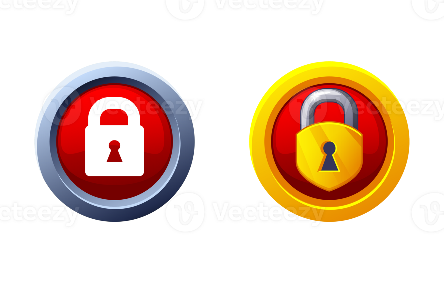 Closed padlock icons. Block and security. Simple icons png