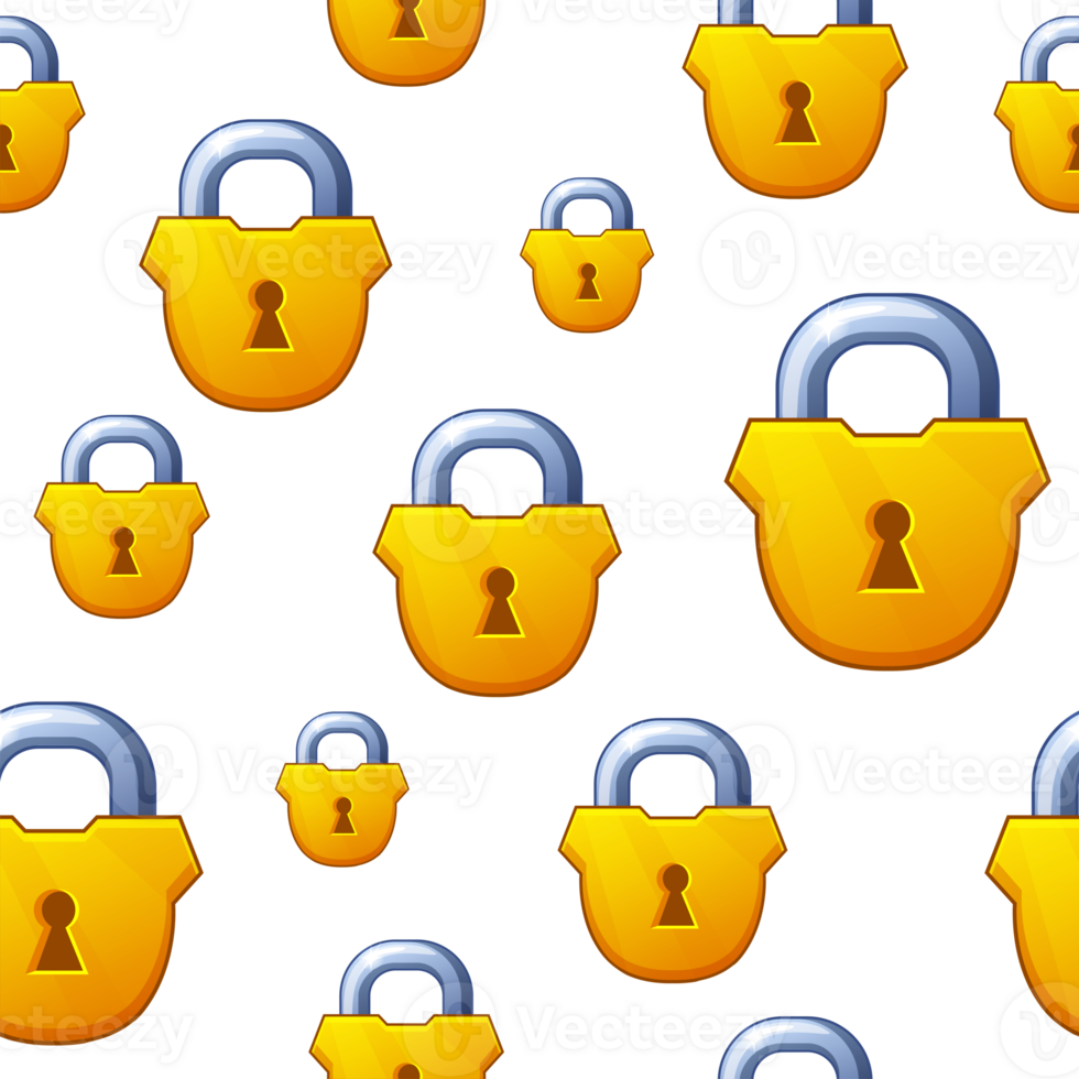 Padlock seamless pattern. Lock padlock. Seamless background png