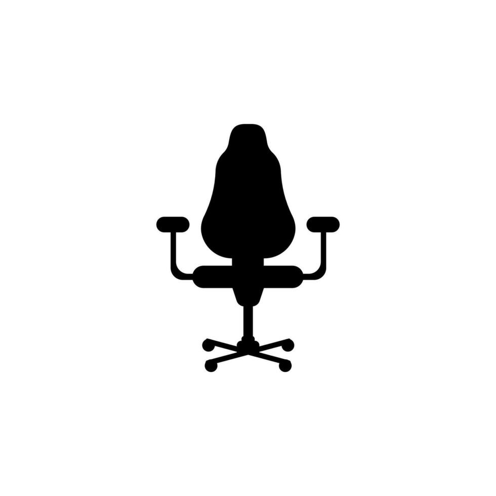 oficina silla vector icono ilustración