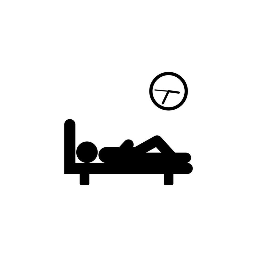 mientras dormido vector icono ilustración